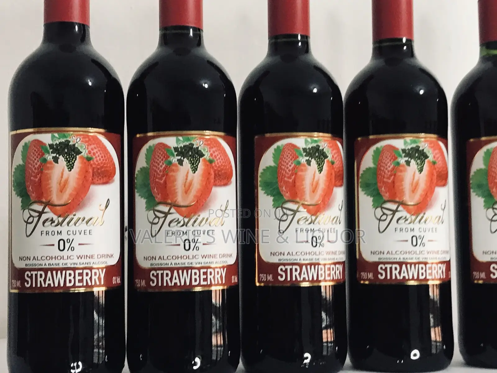 Festival Strawberry Non Alcoholic Wine (Spain)