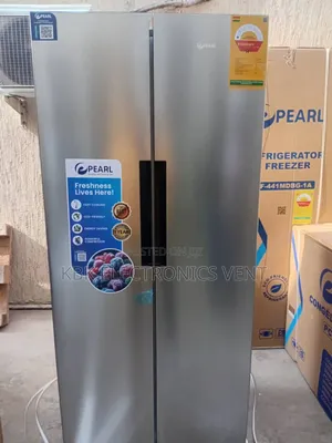 Pearl 386ltr Side By Side Refrigerator Silver