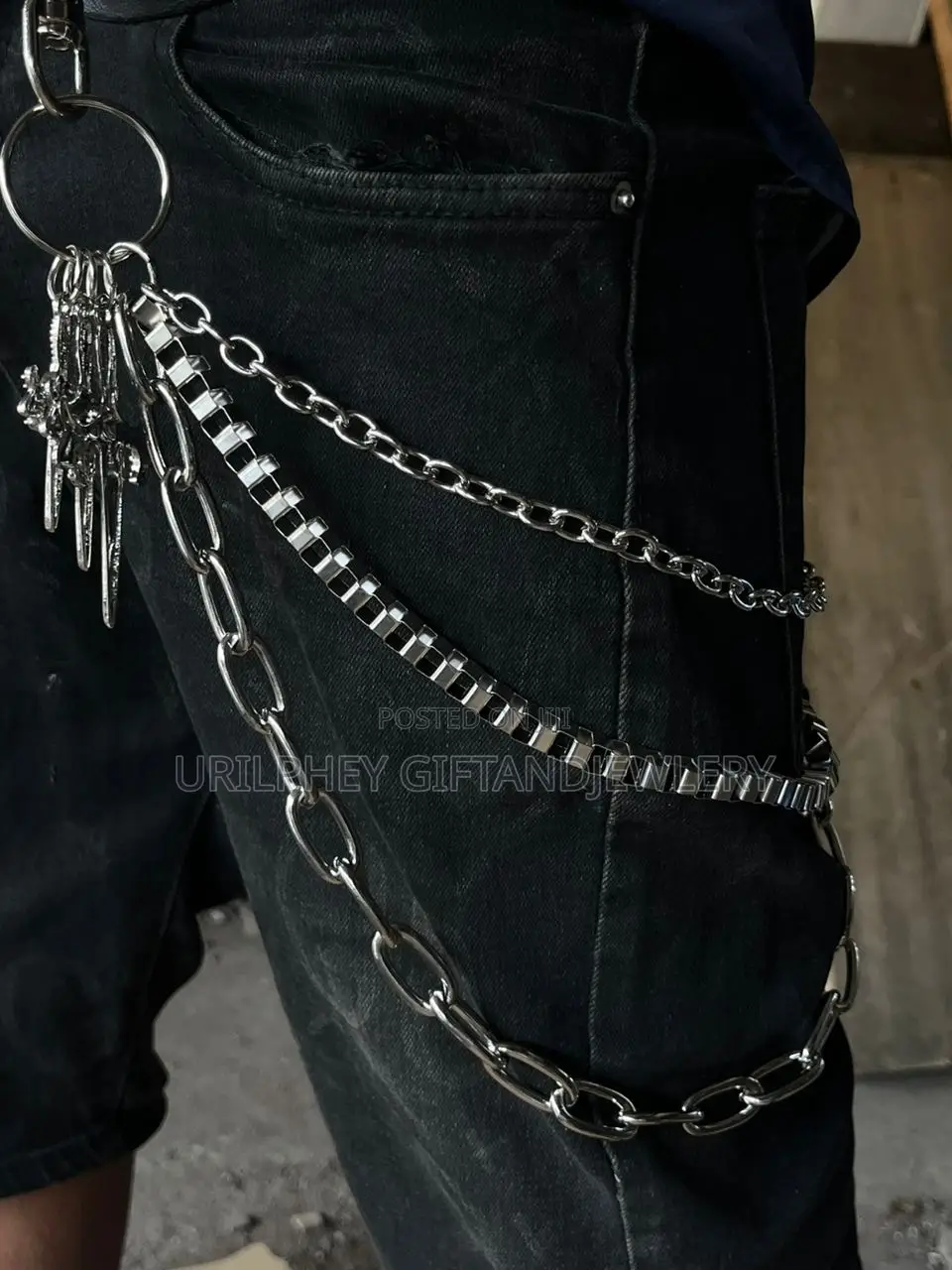 Quality Jeans Side Chain