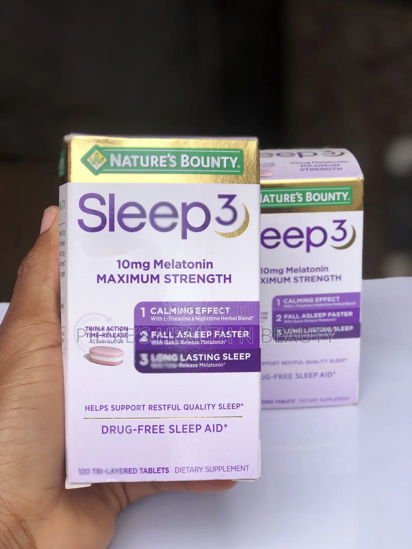 Natures Bounty Sleep 3,10mg Melatonin ,Triple Action Time-Release 120s