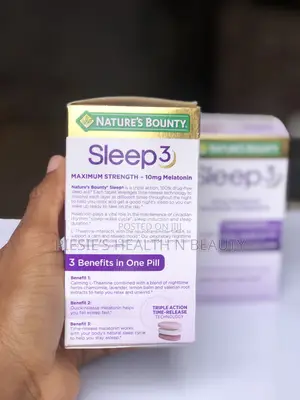 Natures Bounty Sleep 3,10mg Melatonin ,Triple Action Time-Release 120s