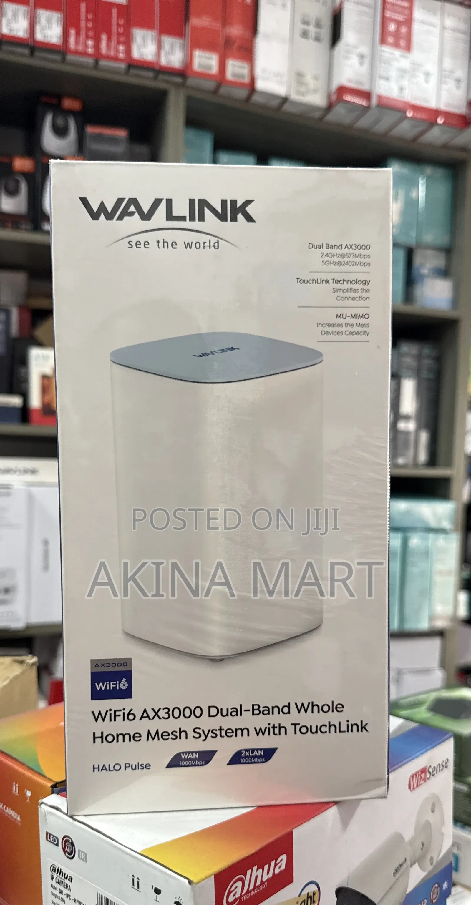 Wav Linkwifi6 Ax3000 Dual-Band Whole Home Mesh System With Touch Link
