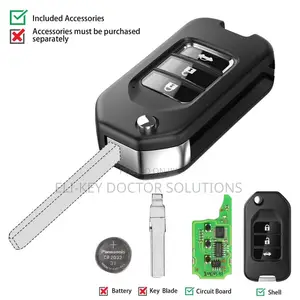 Vvdi Xnho00en Honda-Style Universal Wireless Remote Key With 3 Buttons