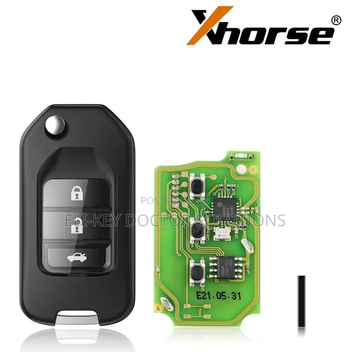 Vvdi Xnho00en Honda-Style Universal Wireless Remote Key With 3 Buttons