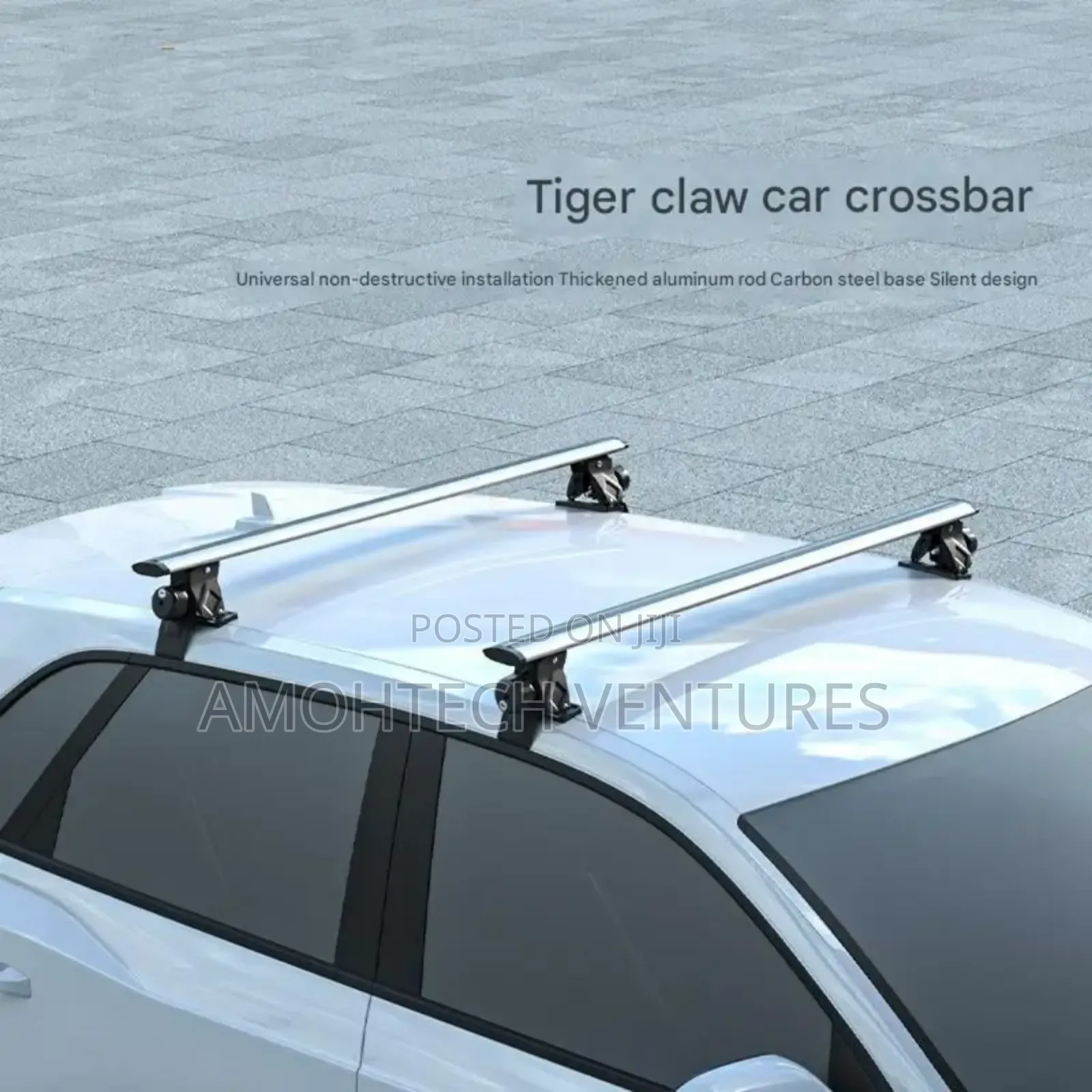 Cross Bars Baggage Roof Rack Rail Black Silver Crossbars