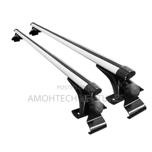 Roof Rack Rail Black Silver Crossbars