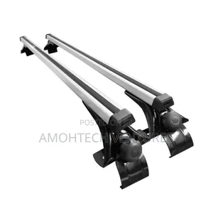 Roof Rack Rail Black Silver Crossbars