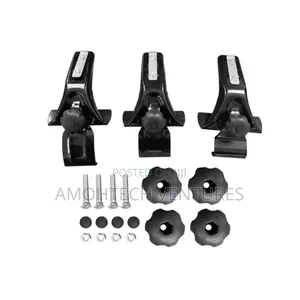 Roof Rack Rail Black Silver Crossbars