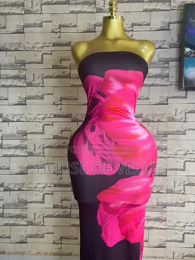 Floral Print Body Con Dress in Pokuase - Clothing, House Of