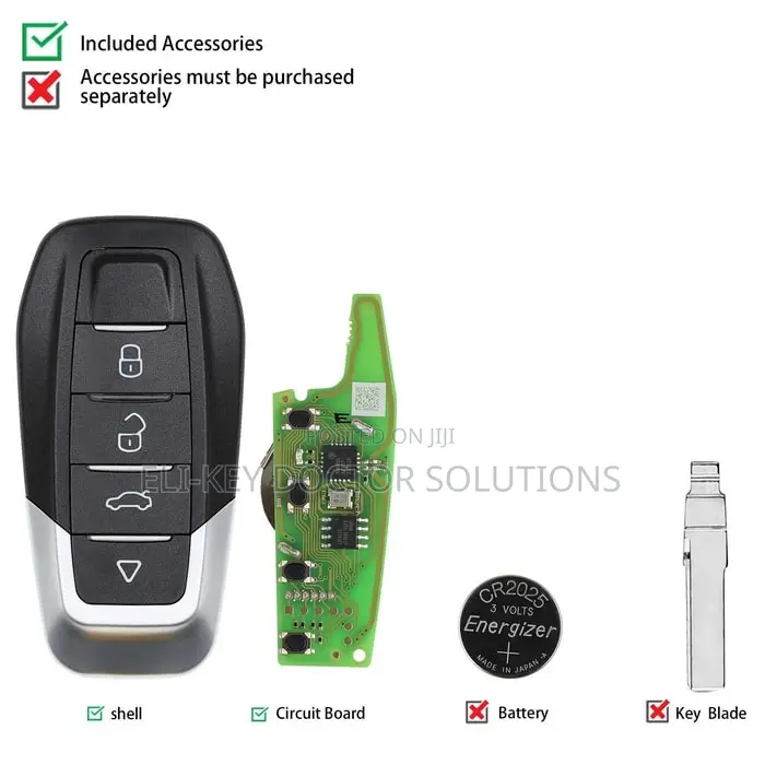 Vvdi Xkfef2en Ferrari-Style Xhorse Universal Flip Key With 4 Buttons