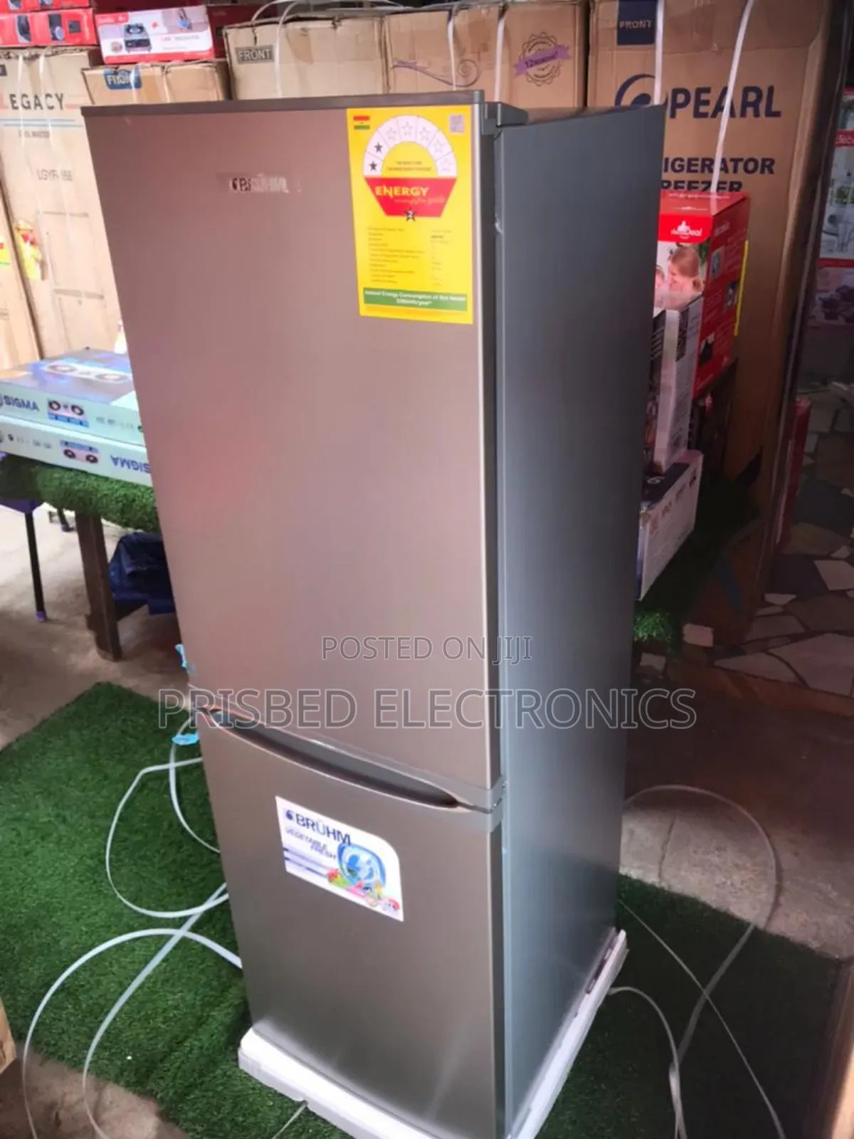 Bruhm Durable Double Door Fridge 183 Litres Bottom Freezer