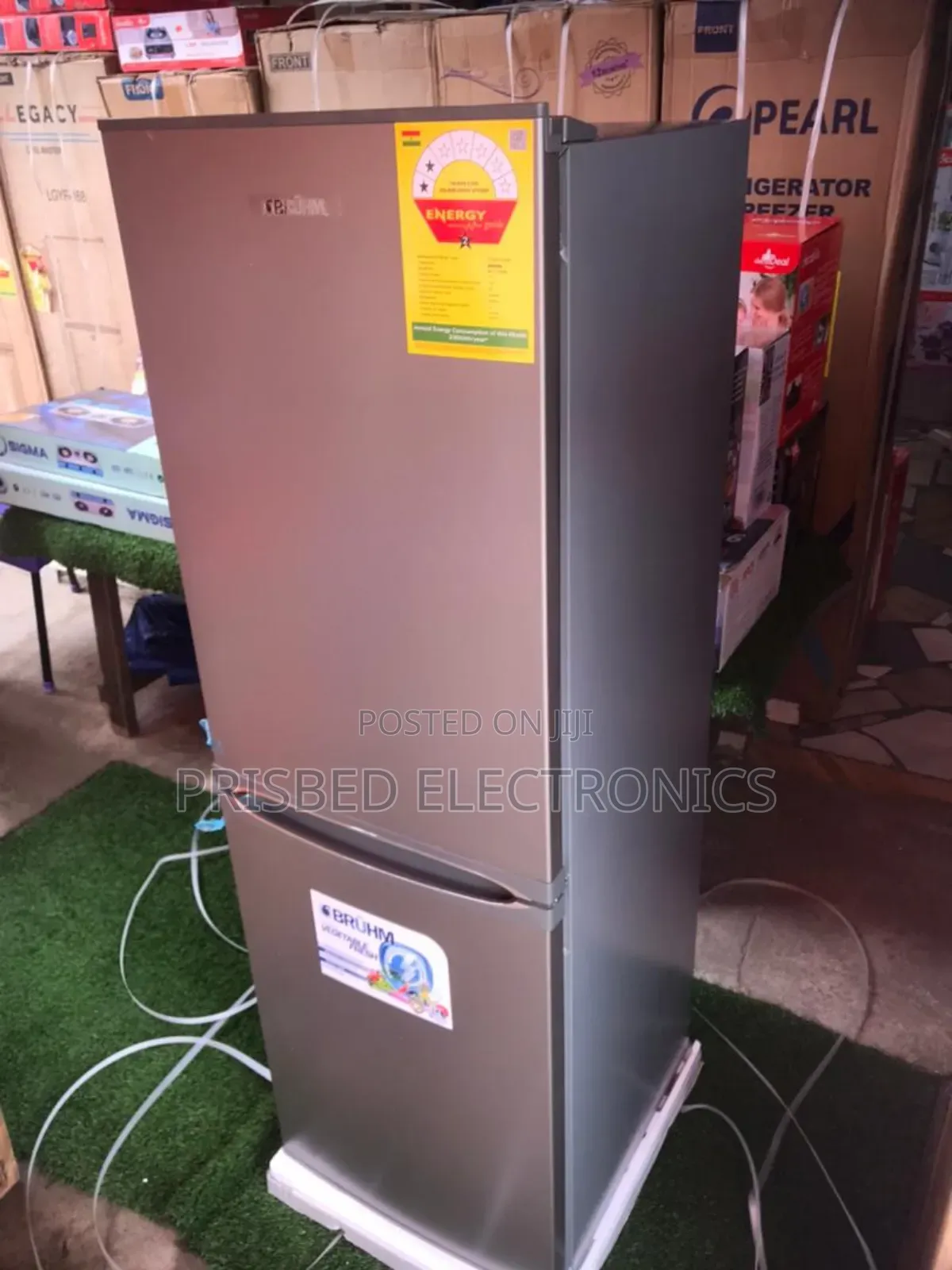 Bruhm Durable Double Door Fridge 183 Litres Bottom Freezer