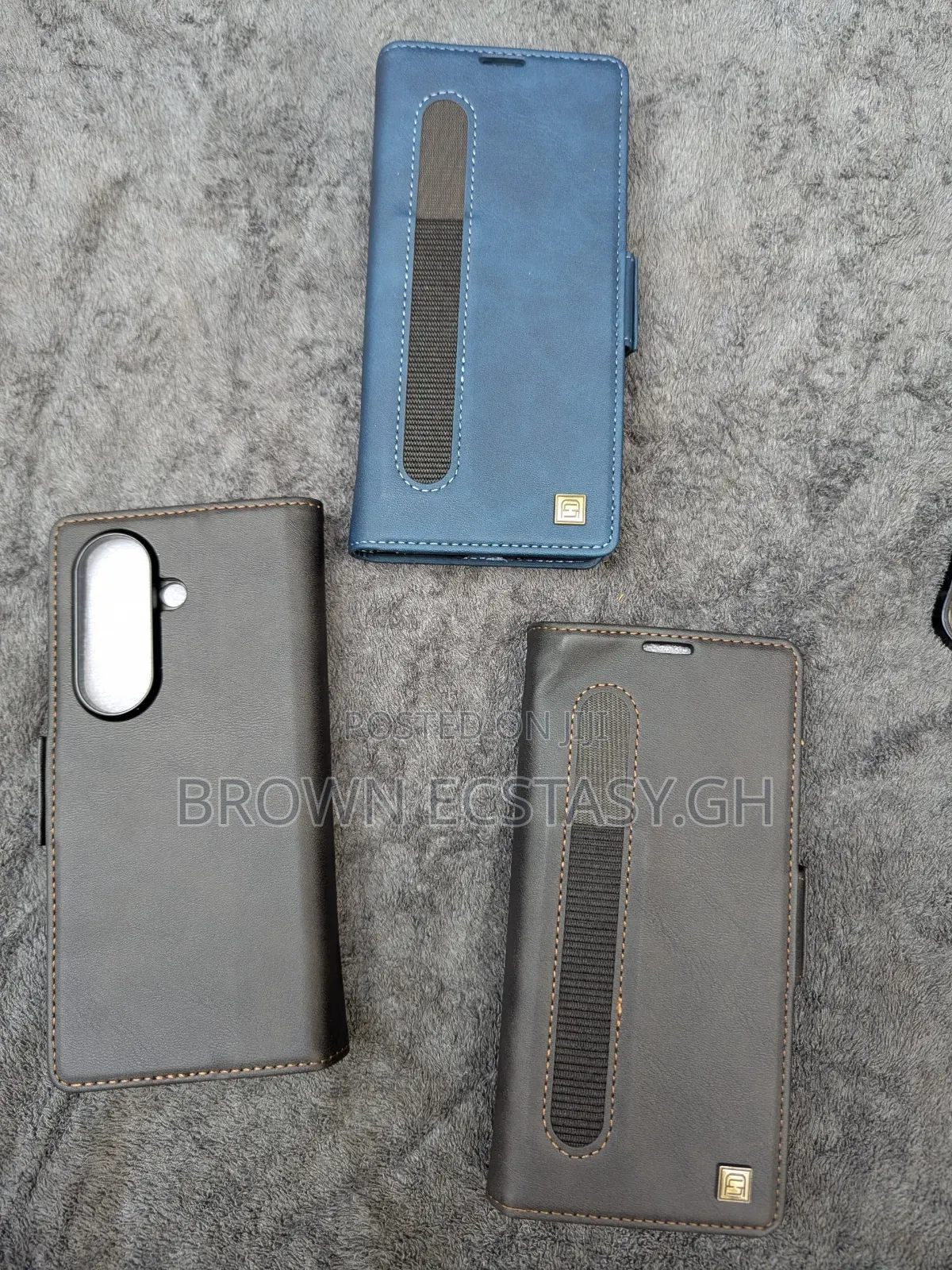 Autspace Z Fold 7 Leather Case With Pen Holder