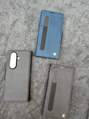 Autspace Z Fold 7 Leather Case With Pen Holder