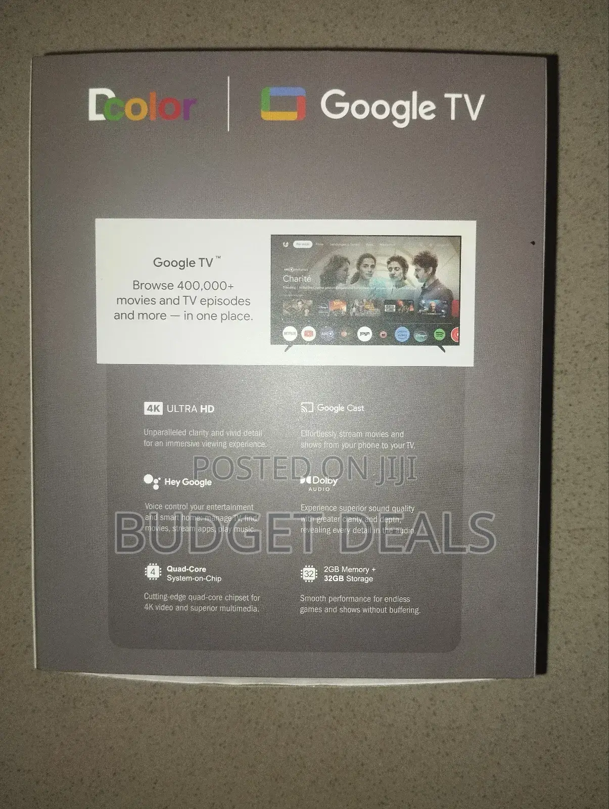 Dcolor Google/Netflix Certified Android Smart Tv Box With Google Tv Ui