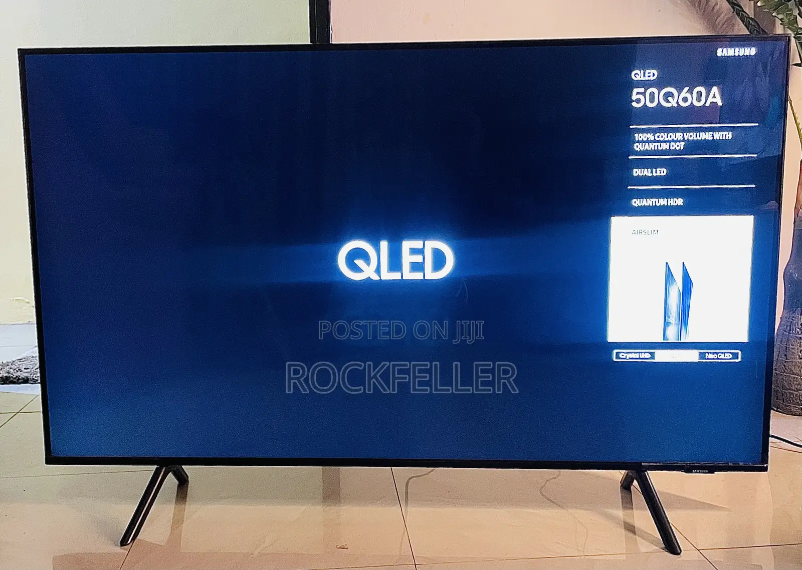 Uk Used Samsung Slim Qled Uhd HDR Smart Digital Satellite 50inch