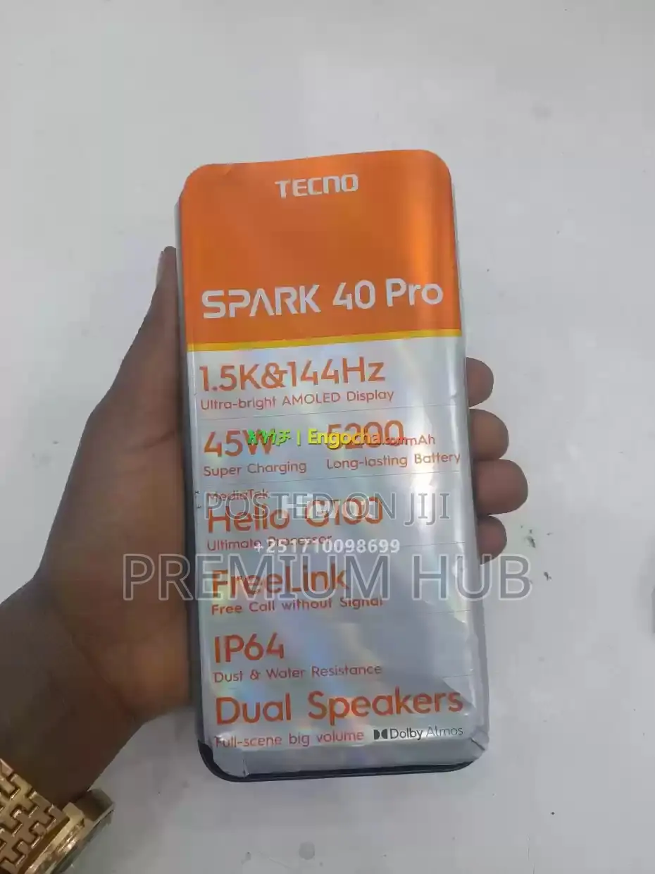 New Tecno Spark 40 Pro 128 GB Black