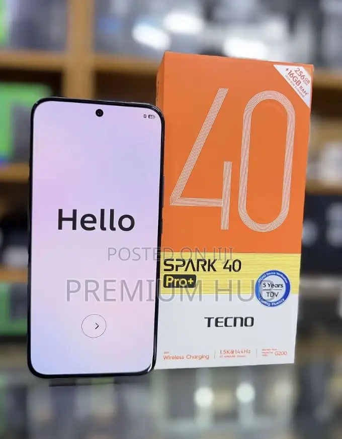 New Tecno Spark 40 Pro 128 GB Black