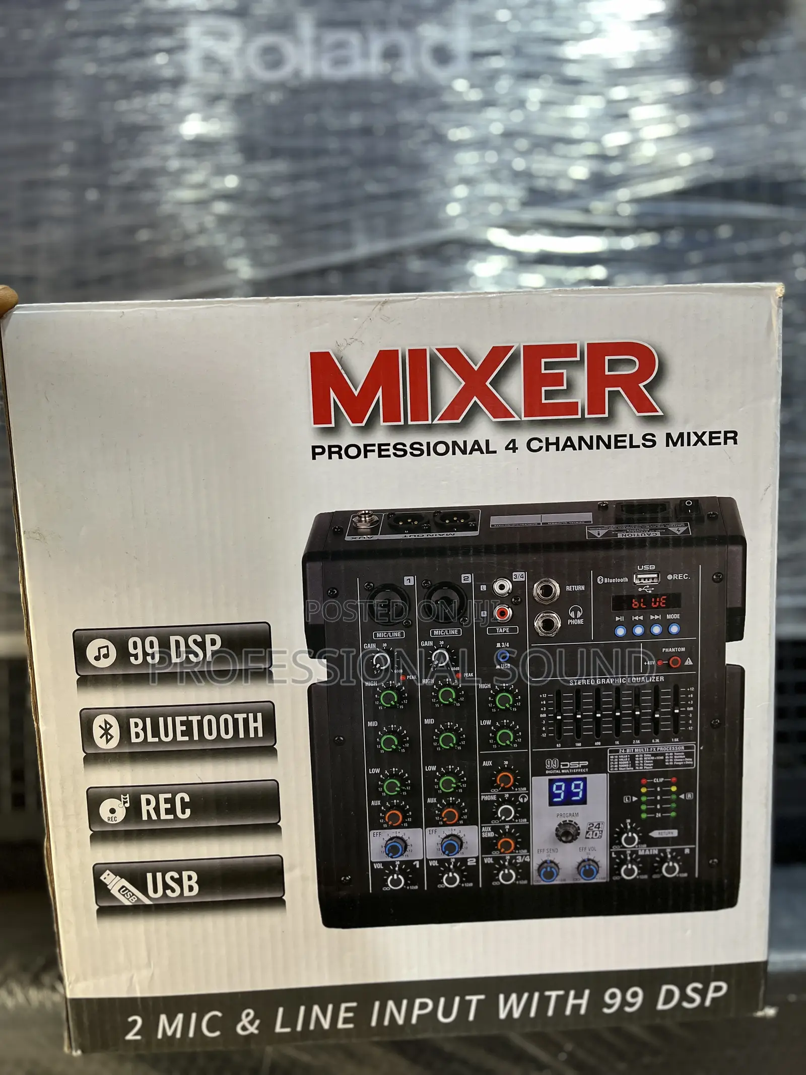 4 Channels Mixer