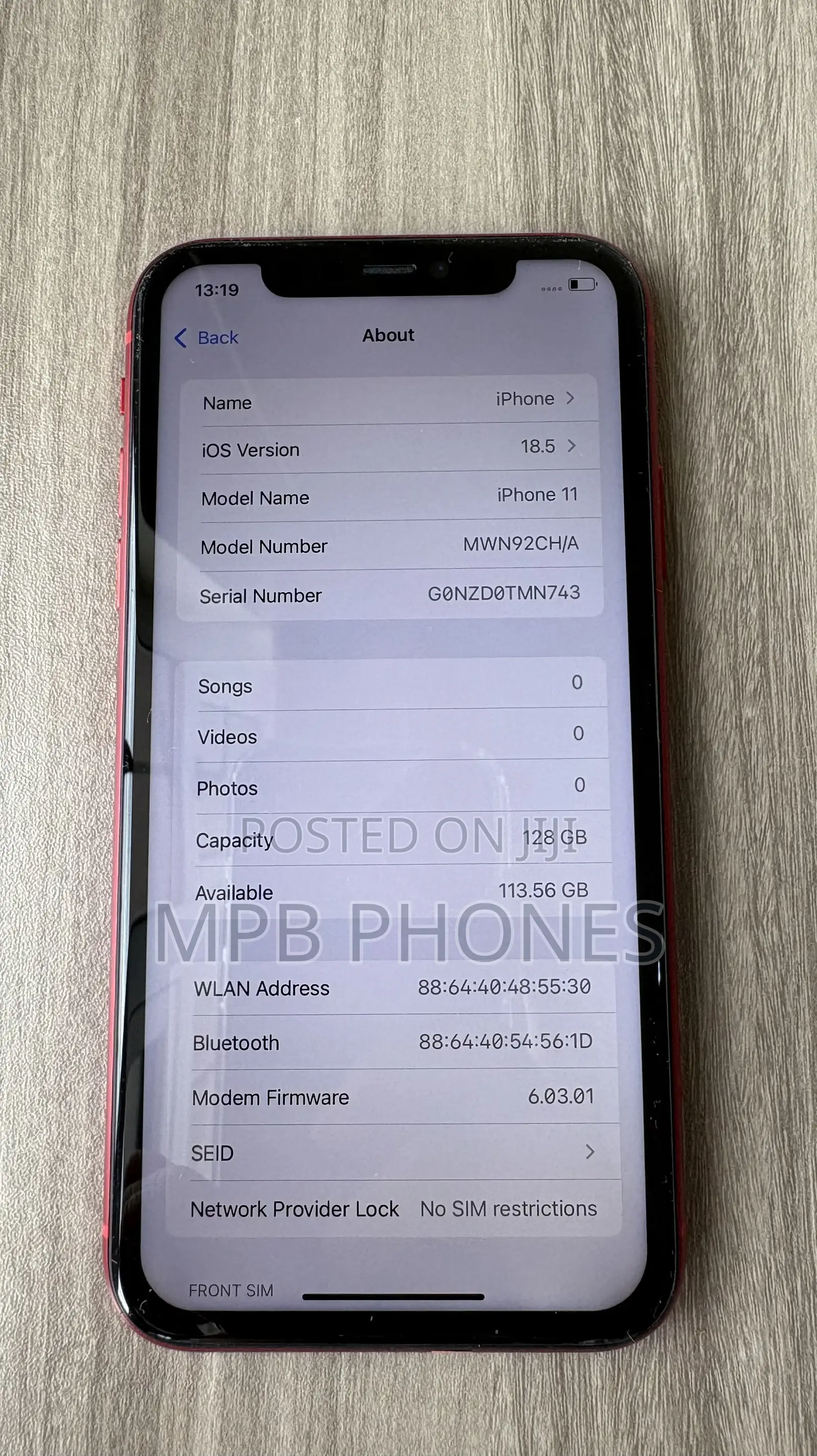 Apple iPhone 11 128 GB Red