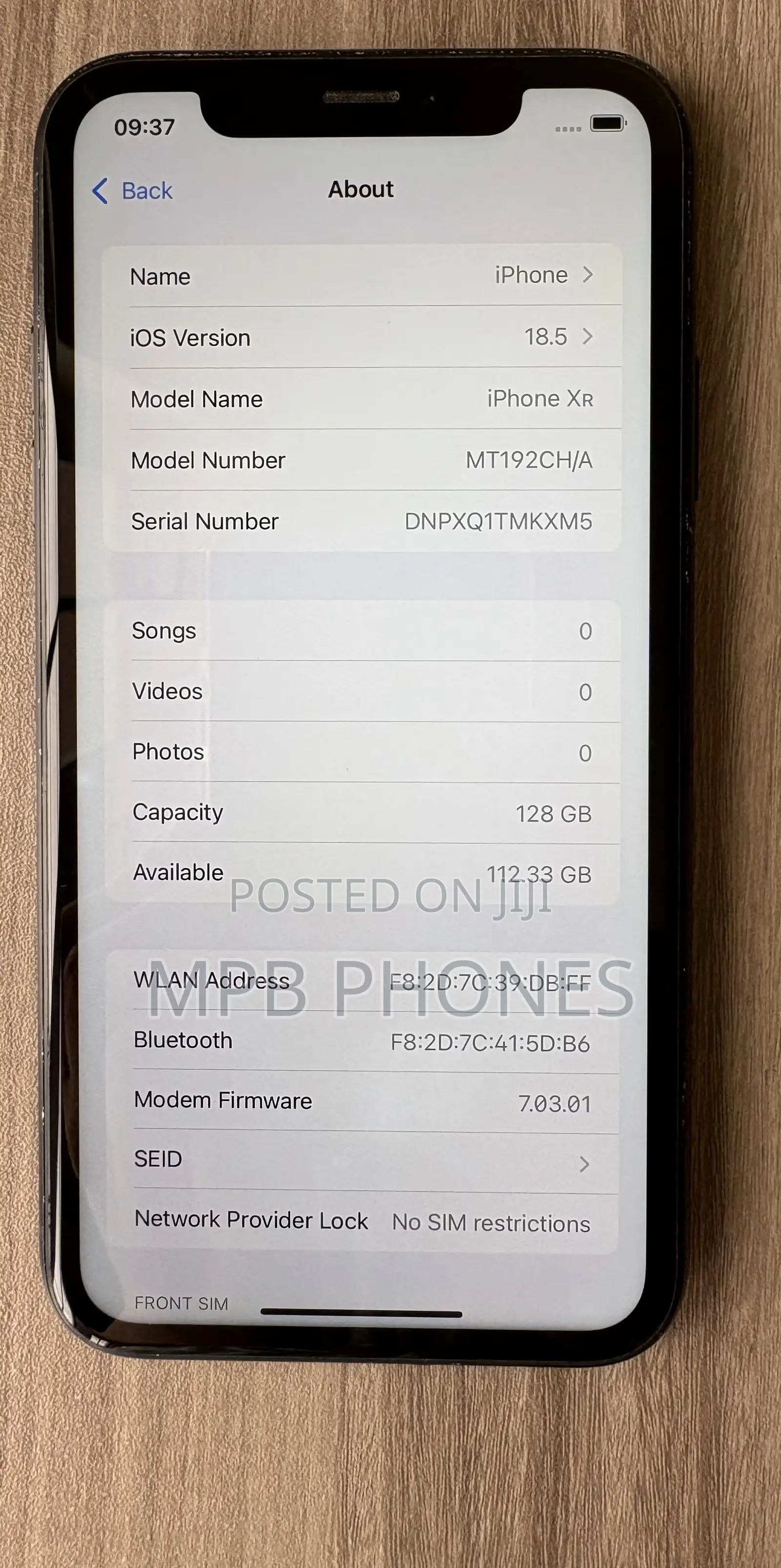 Apple iPhone XR 128 GB Black