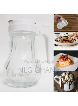 1pc Honey Syrup Dispenser Glass Jar 215g. Ghx6266