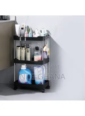 3-Layer Living Room Bathroom Home Mobile Trolley. Tvx25747