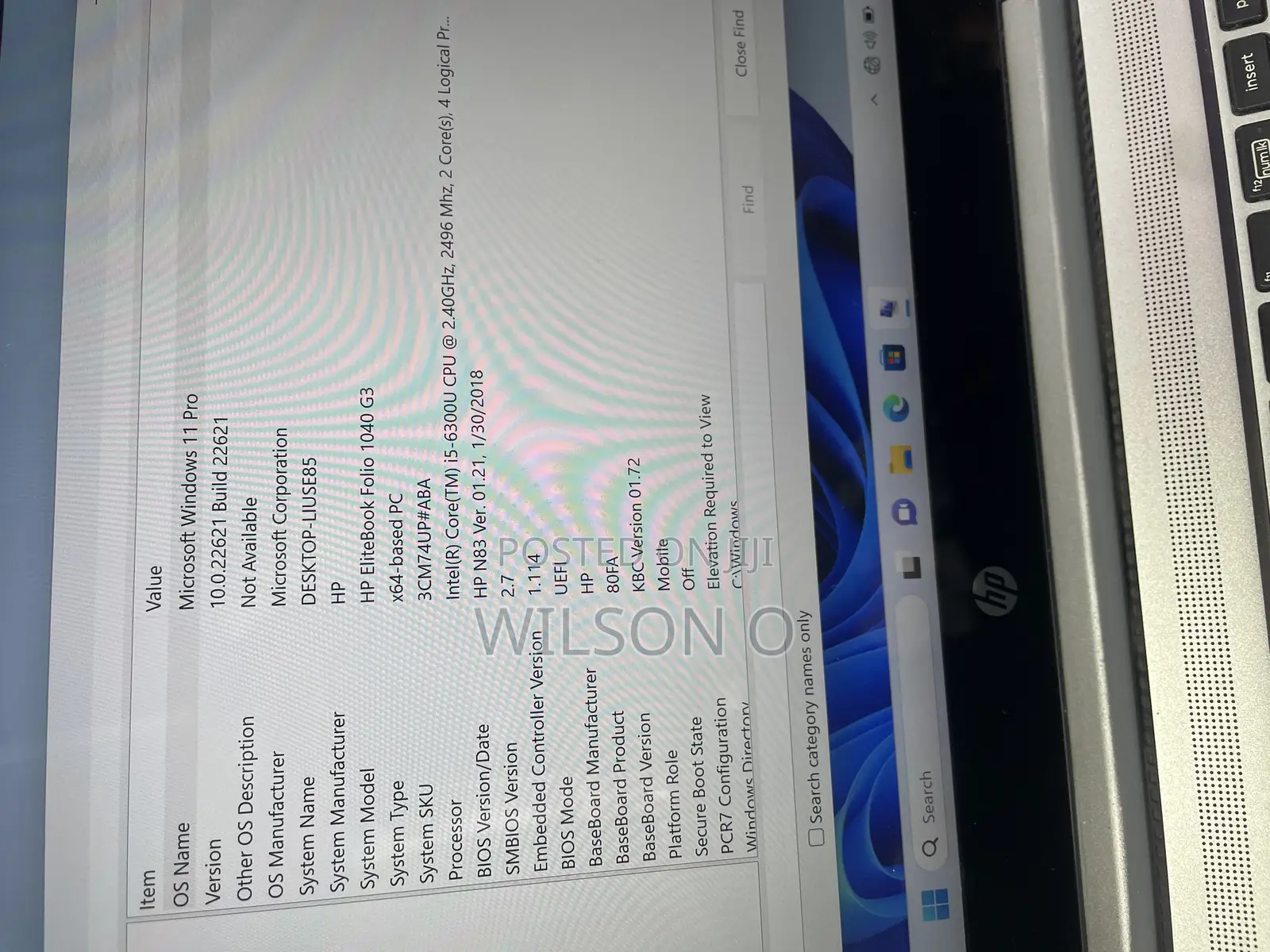 Laptop HP EliteBook 1040 G3 16GB Intel Core i5 SSD 256GB