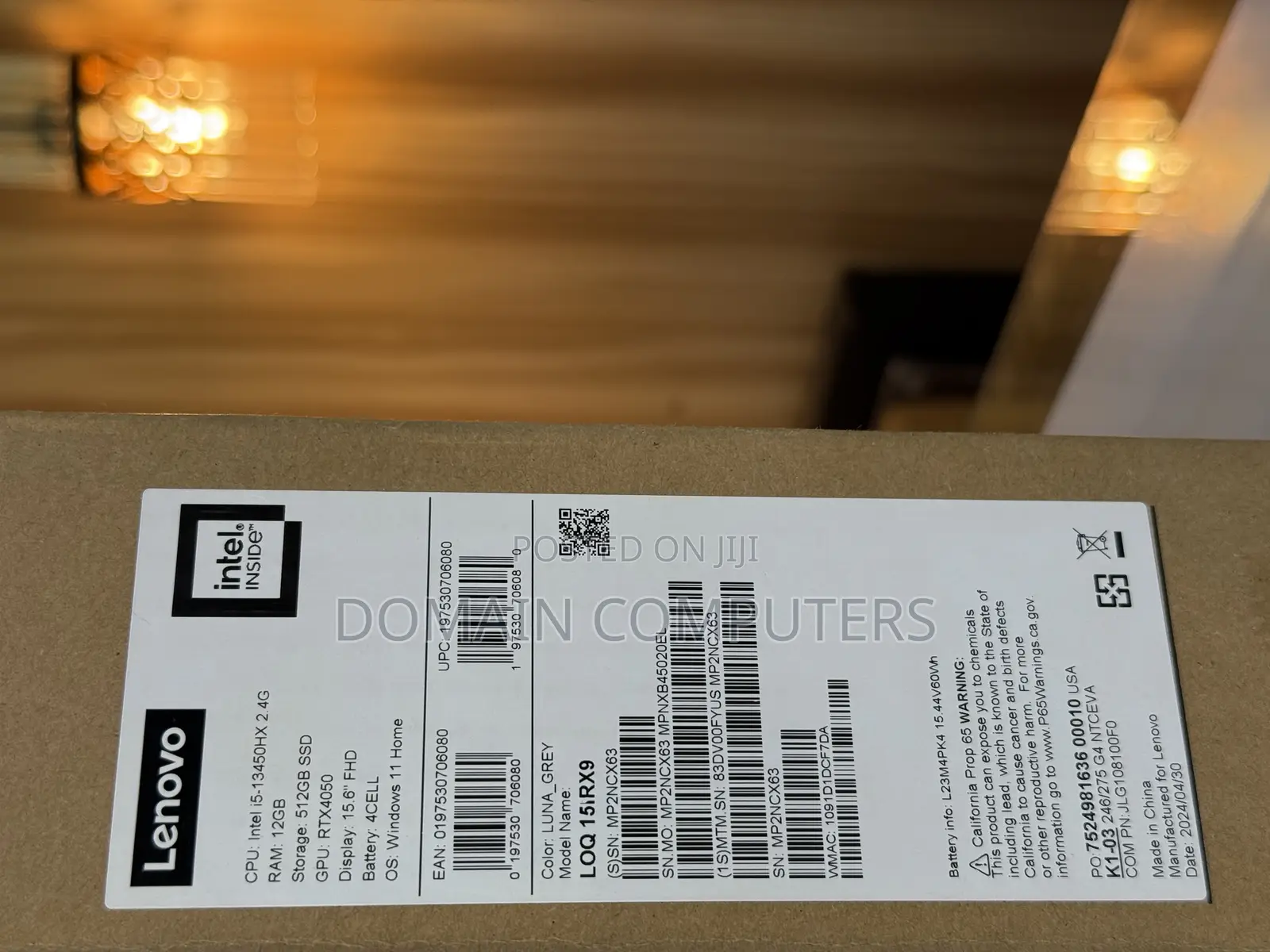 Laptop Lenovo LOQ 15ARP9 12GB Intel Core I5 SSD 512GB