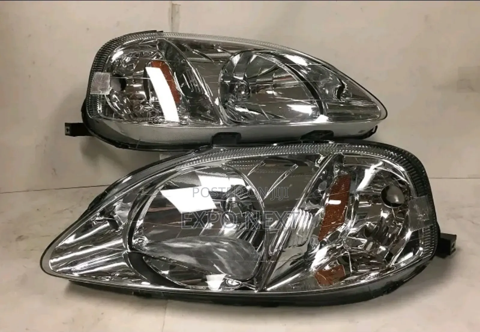 Chrome Housing Headlight For 1999-2000 Honda Civic