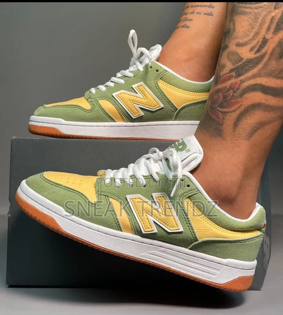 Org New Balance 480 Green Yellow