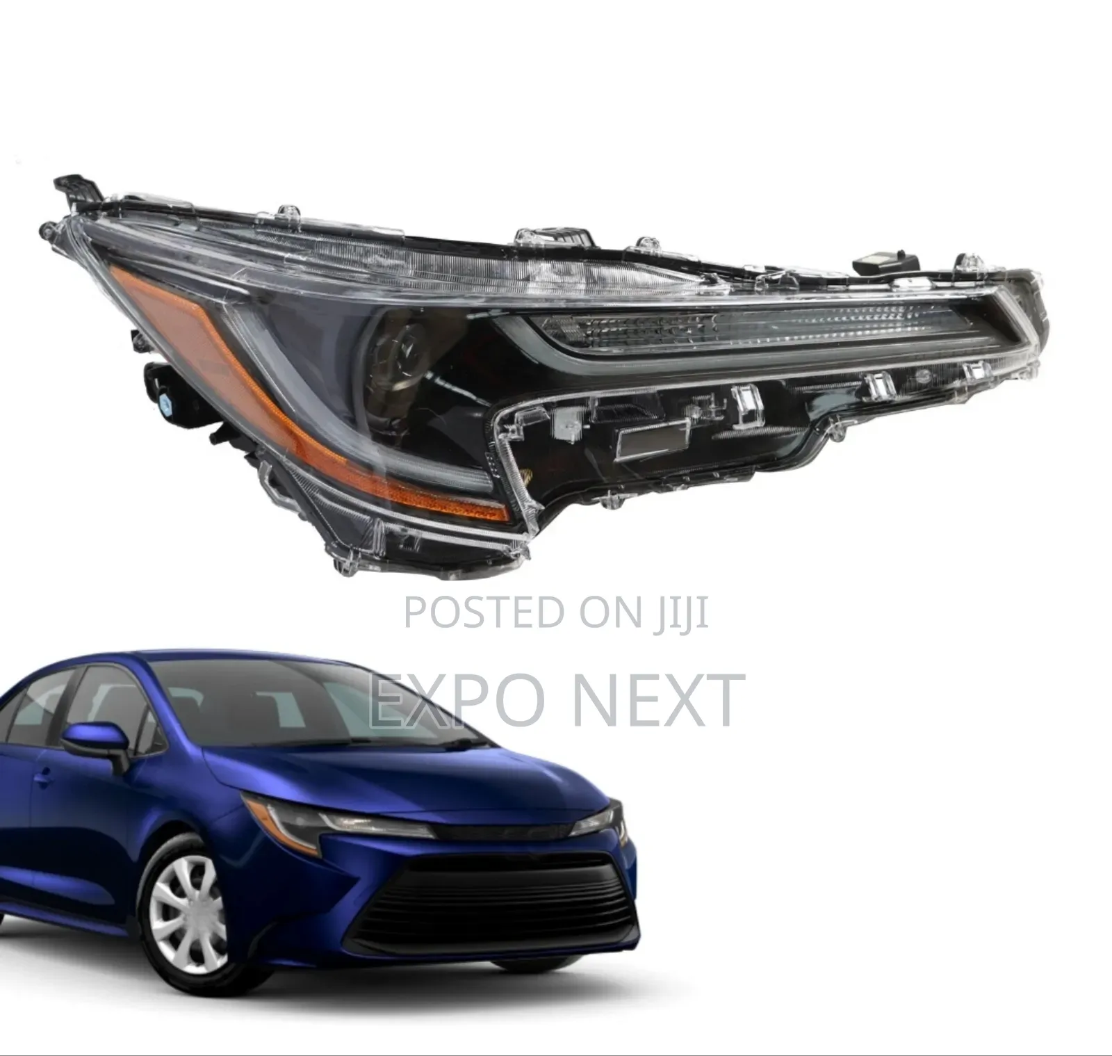 Pair 2023-2024 Toyota Corolla Lle Base Led Headlight