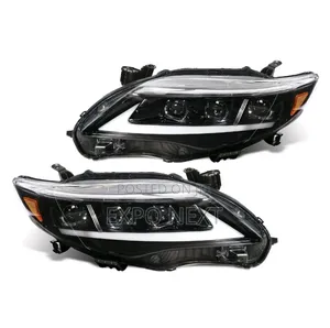Pair Full Led Drl Headlights Fit For Toyota Corolla Assembly 2011-2013