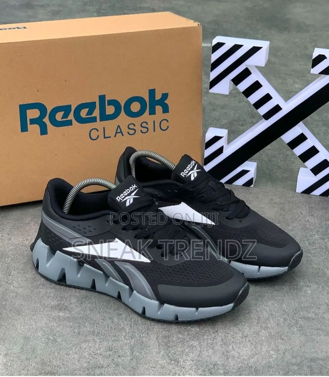 Original Reebok Classic Zig Black and Grey