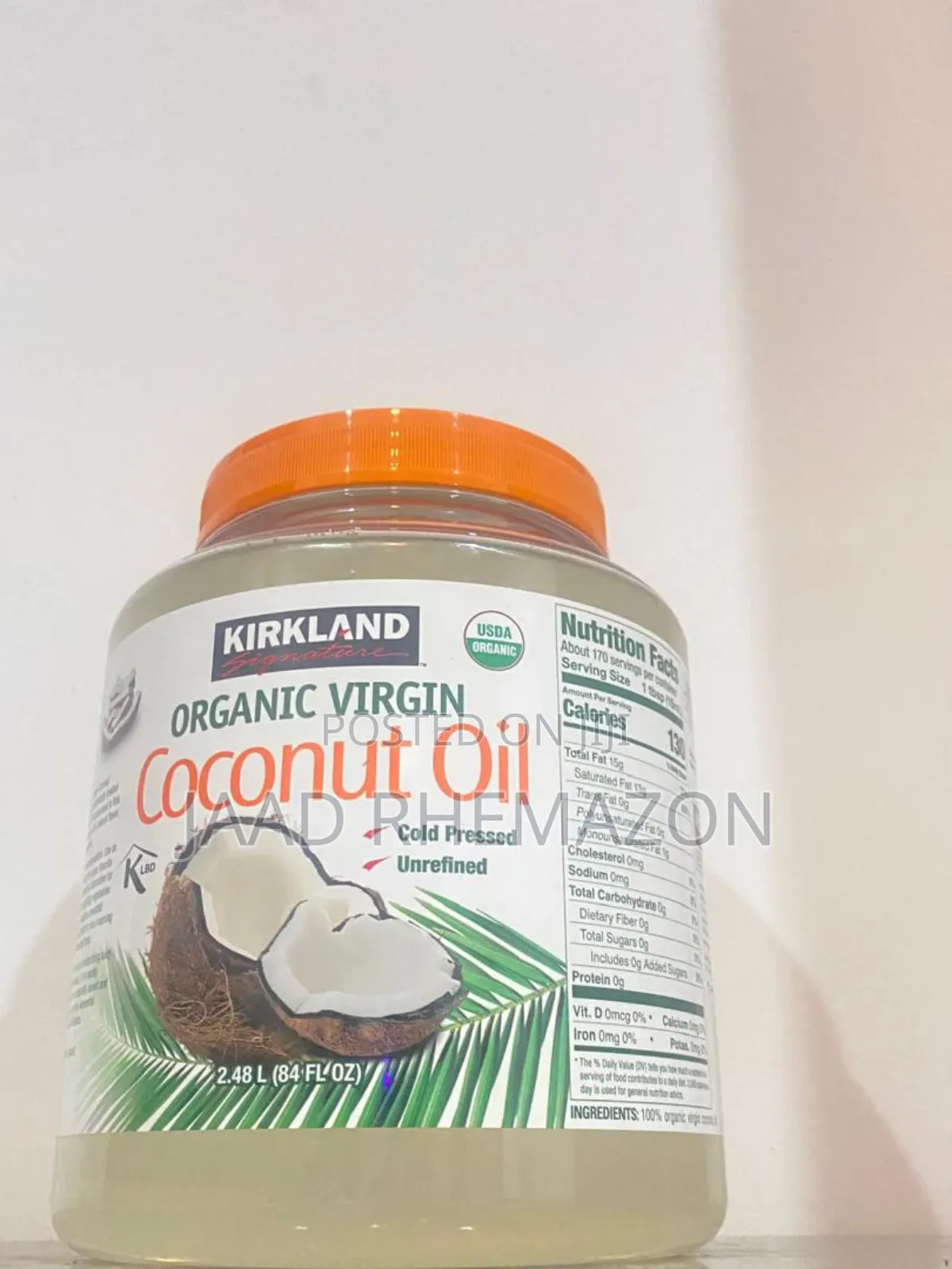 Kirkland Organic Virgin Coconut Oil