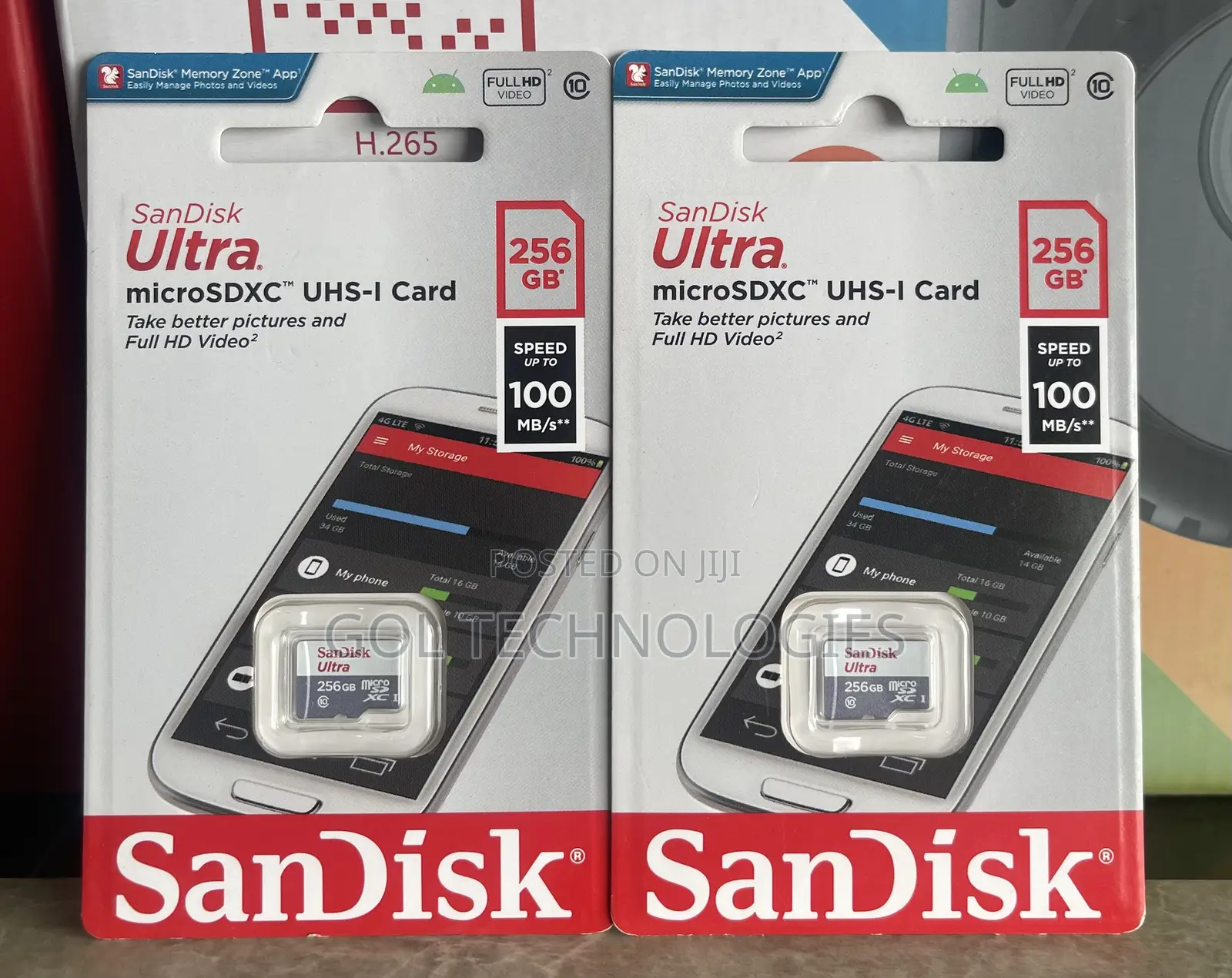 Micro Sd Card 256gb Sandisk Ultra Speed Up Tp 100 Mb/S