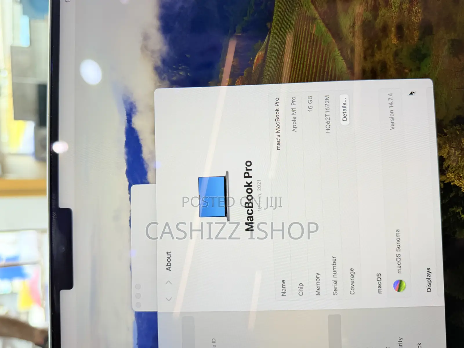 Laptop Apple MacBook Pro 2021 M1 16GB Apple M1 Pro SSD 512GB
