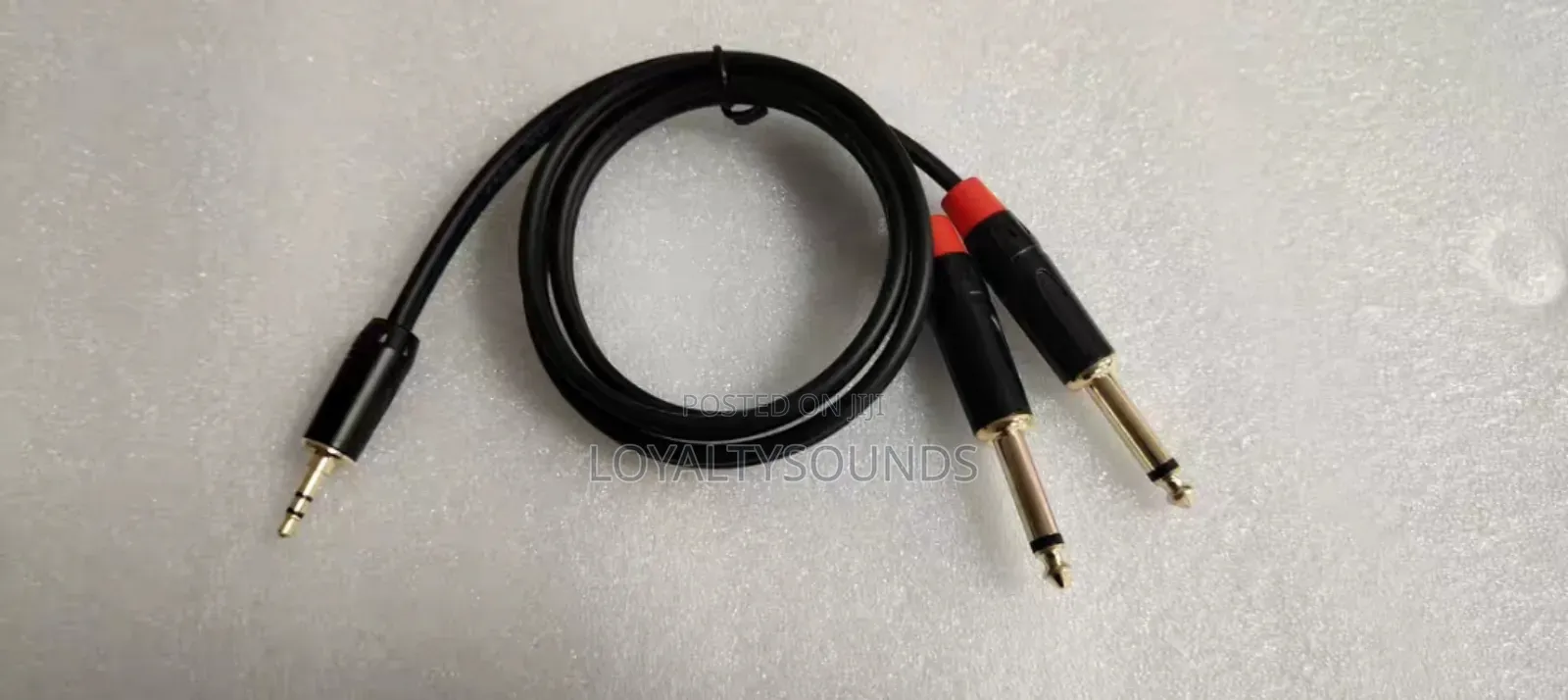 3.5mm To Dual 6 5mm Cable