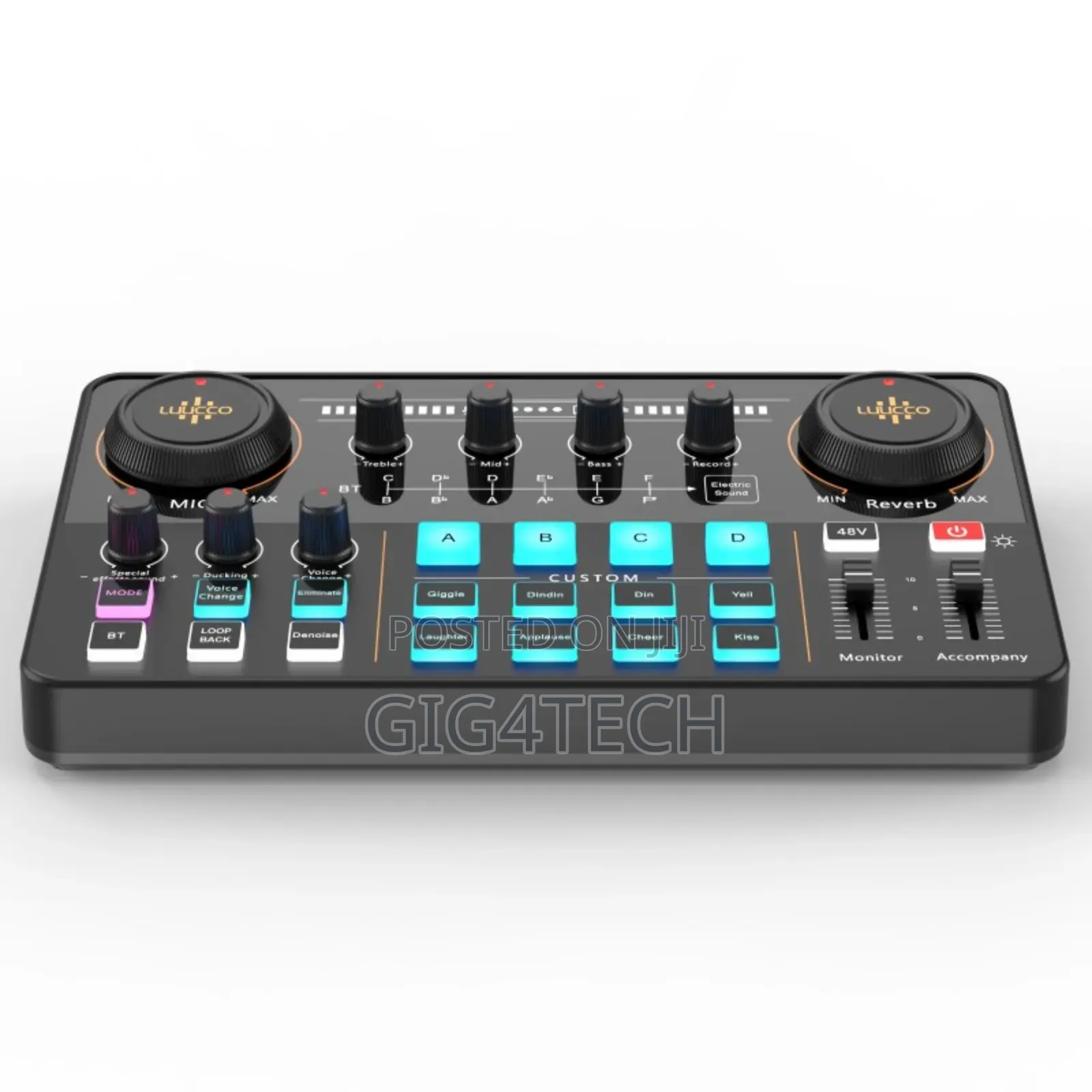 Luucco Mi-2 Audio Interface With Mixer and Sound Card