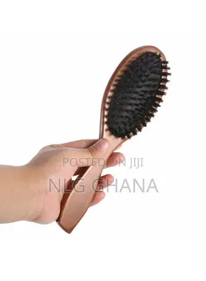 Natural Boar Bristle Hair Brush Anti-Static Scalp. Tvx27784