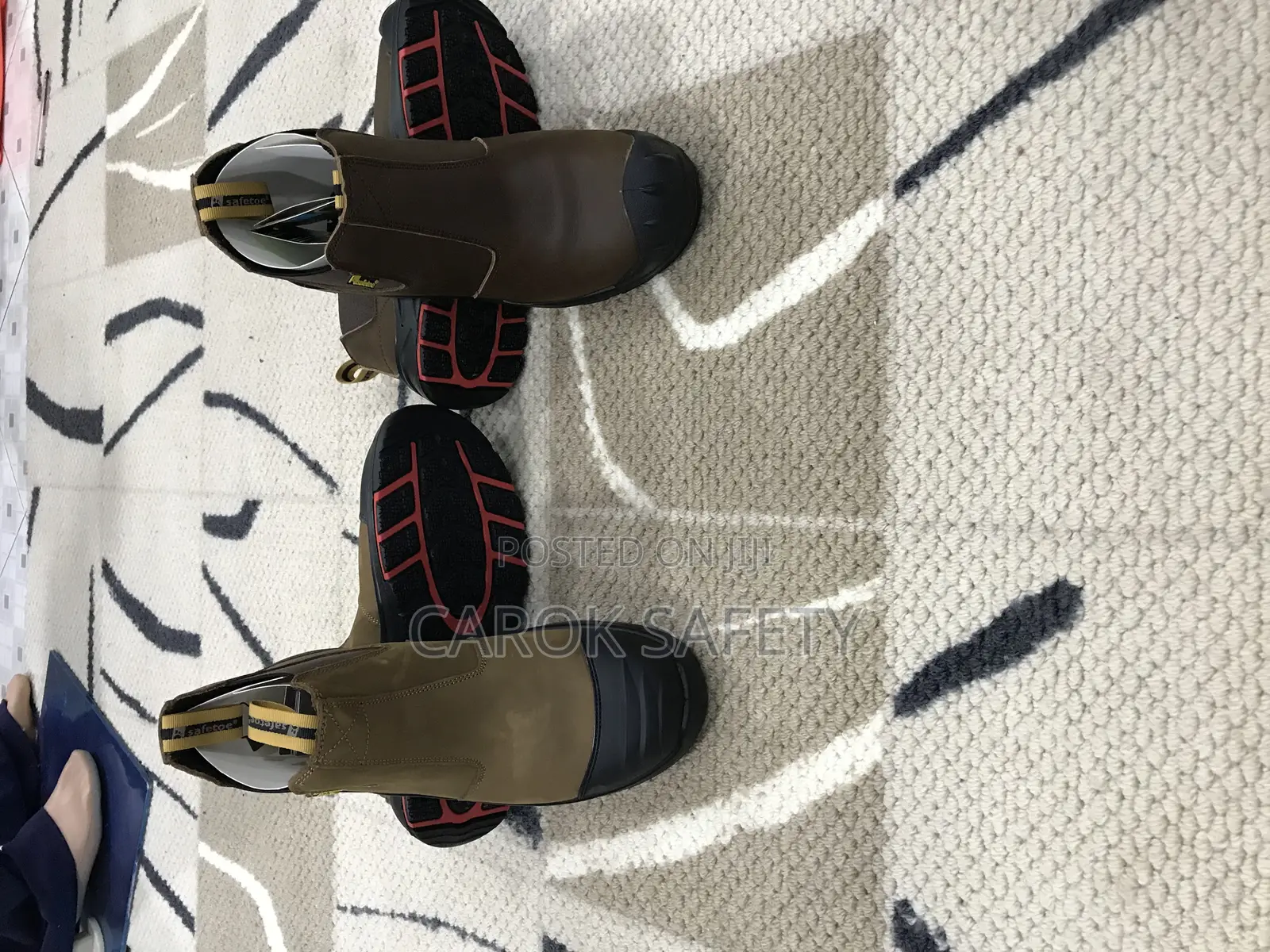 High Ankle Boot(Safetoe Brown Mining Pull On)
