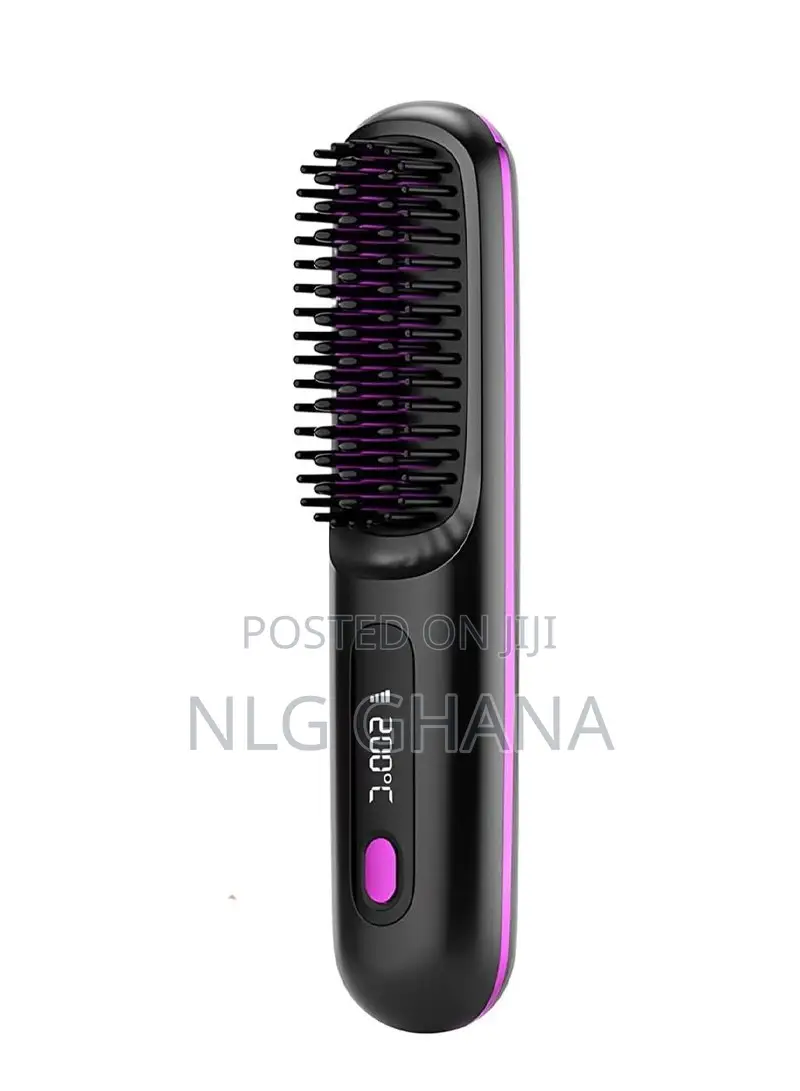 Wireless Usb Rechargeable Hair Straightening Comb. Ghx6197