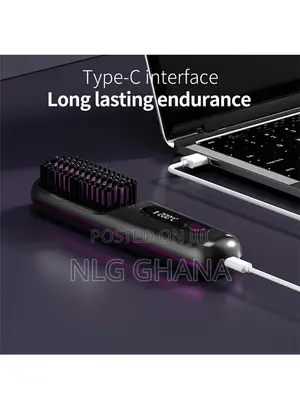 Wireless Usb Rechargeable Hair Straightening Comb. Ghx6197