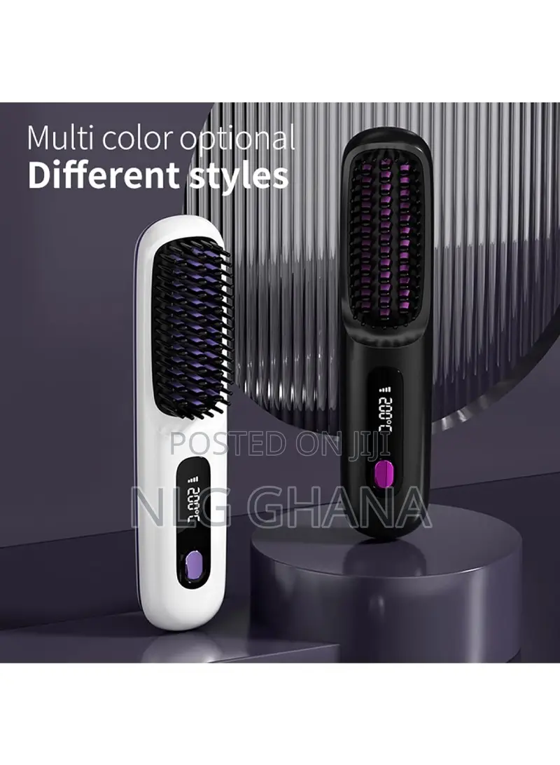 Wireless Usb Rechargeable Hair Straightening Comb. Ghx6197