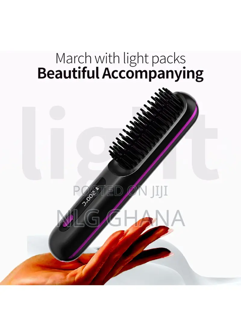 Wireless Usb Rechargeable Hair Straightening Comb. Ghx6197