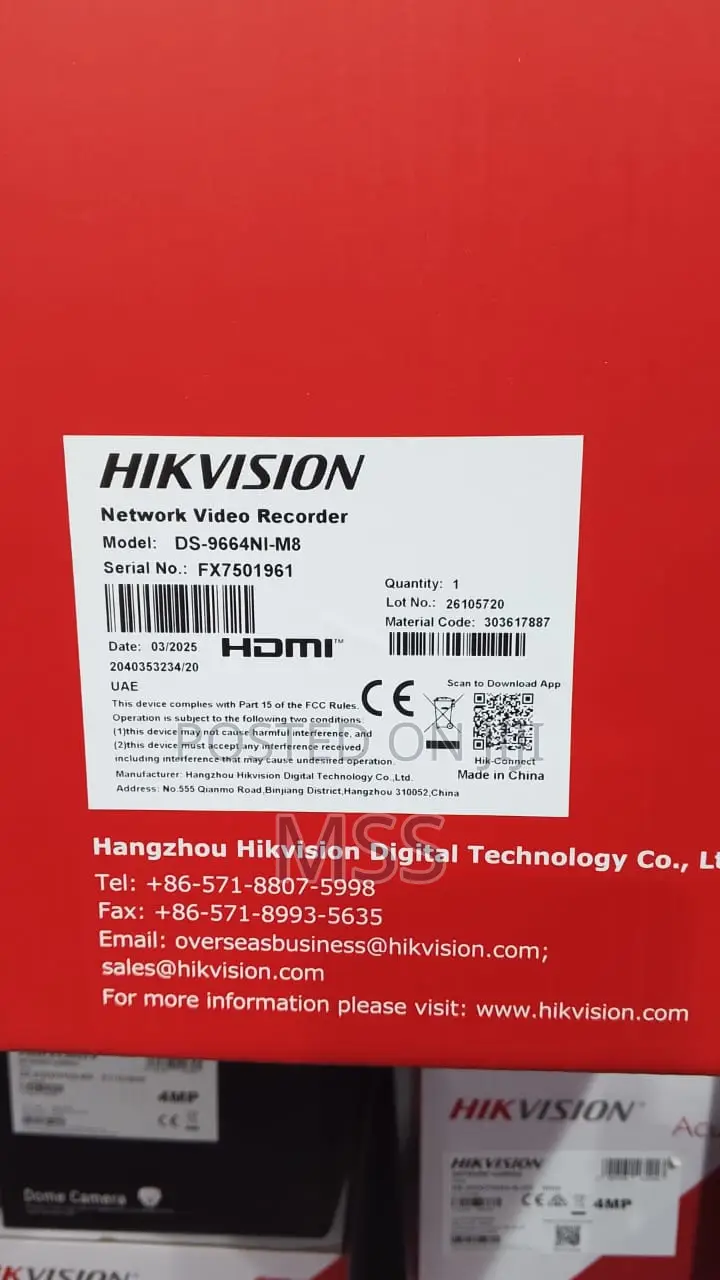 Ds-9664ni-M864-Ch 2u NVR 64channel