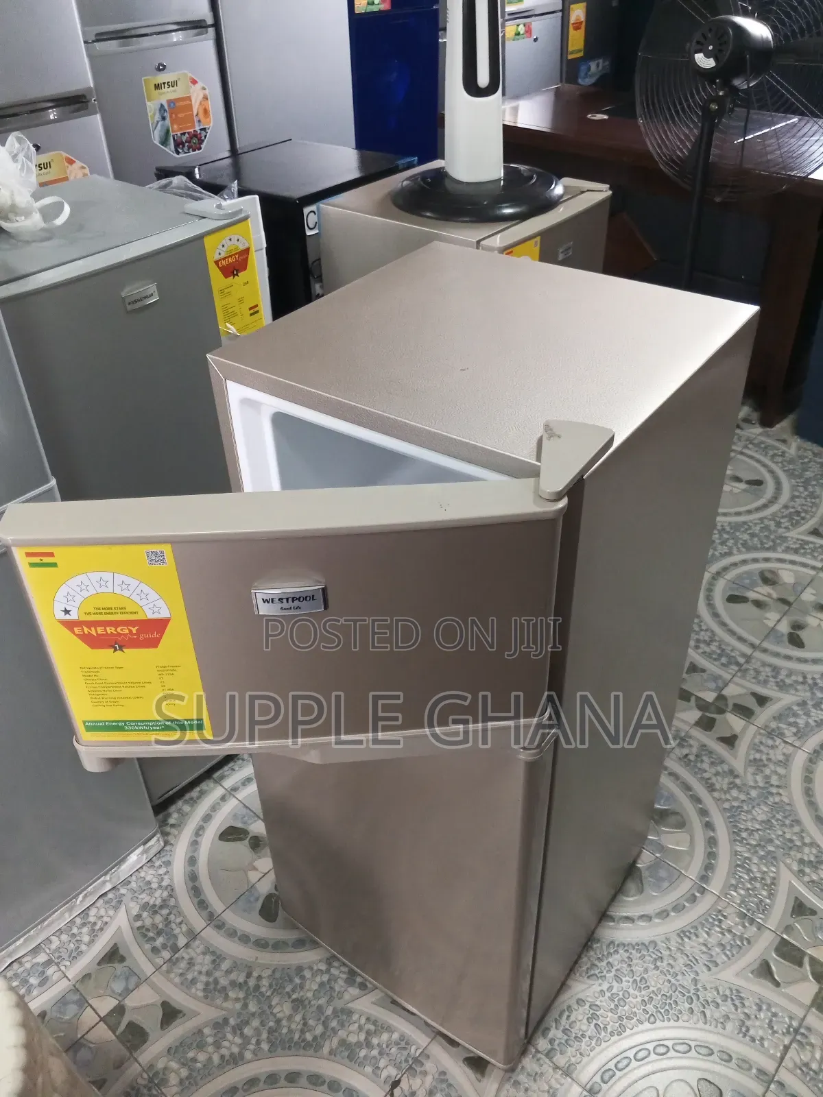 Westpool 95l Double Door Fridge