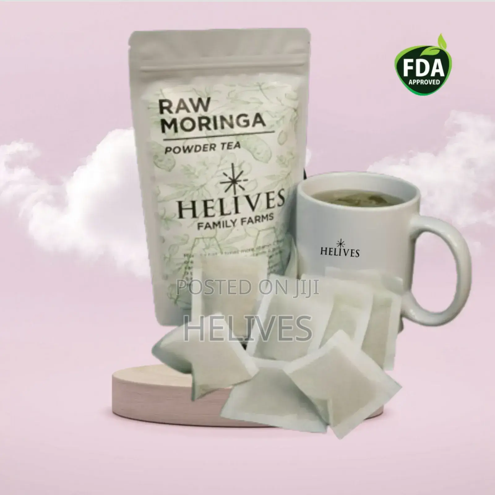 Raw Moringa Tea | Pure Organic Tea Bag Helives Fda Certified Approved