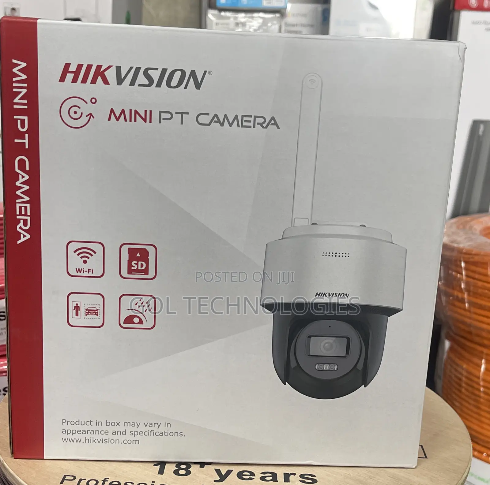 Hikvision Pt Network Camera Wifi Ds-2de2c400iwg/W Stand Alone Cable