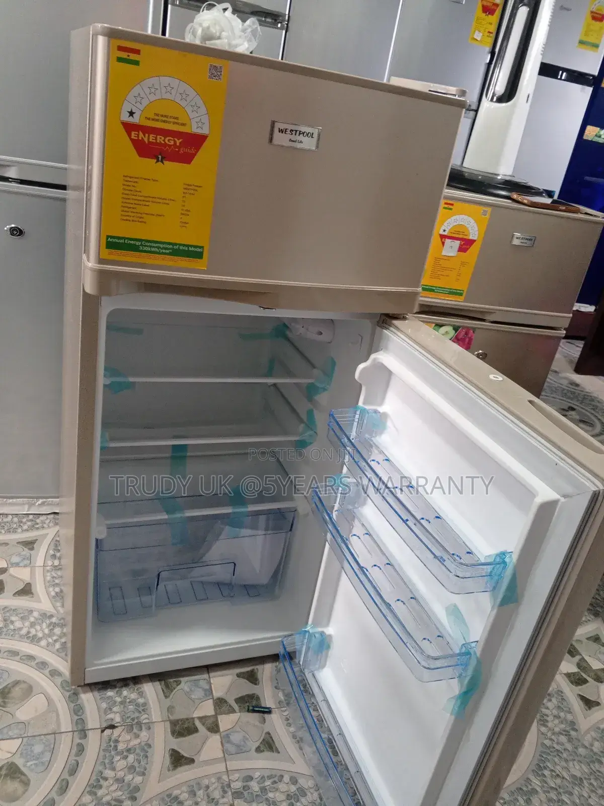 Westpool 95l Sliver Smart Fridge Refrigerator